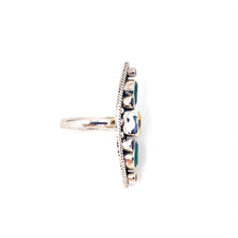 Load image into Gallery viewer, Nicky Butler SS Citrine Multi Gem Shield Ring