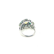 Load image into Gallery viewer, Nicky Butler SS Green Chalcedony Multi Gem Band Ring