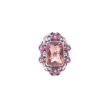 Load image into Gallery viewer, Nicky Butler SS Sunset Quartz &amp; Pink Topaz Multi Gem Ring
