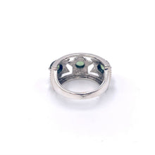 Load image into Gallery viewer, Nicky Butler SS Green Topaz Gem Star Band RIng