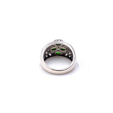 Load image into Gallery viewer, Nicky Butler SS Chrome Diopside Leaf Band Ring