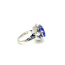 Load image into Gallery viewer, Nicky Butler SS Blue Quartz Doublet Star Flower Ring