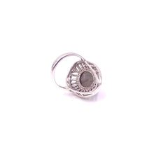 Load image into Gallery viewer, Nicky Butler SS Labradorite Enameled Bold Oval Ring