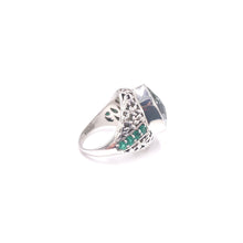 Load image into Gallery viewer, Nicky Butler SS Prasiolite Multi Gem Bold Pear Leaf Ring