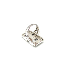 Load image into Gallery viewer, Nicky Butler SS Clear Quartz Multi Gem Geometric Ring