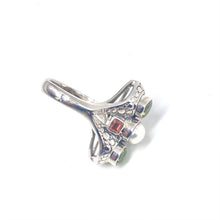 Load image into Gallery viewer, Nicky Butler SS Peridot Multi Gem Ring