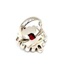 Load image into Gallery viewer, Nicky Butler SS Ruby Red Corundum Multi Gem Mandala Ring