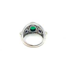 Load image into Gallery viewer, Nicky Butler SS Green Chalcedony Multi Gem Band Ring