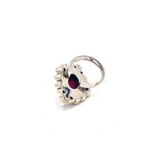 Load image into Gallery viewer, Nicky Butler SS Ruby Red Corundum Multi Gem Oval Ring