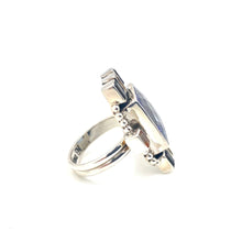 Load image into Gallery viewer, Nicky Butler SS Blue Quartz Multi Gem Cushion Ring
