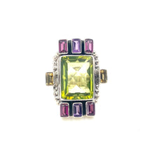 Load image into Gallery viewer, Nicky Butler SS Lime Quartz Multi Gem Ring