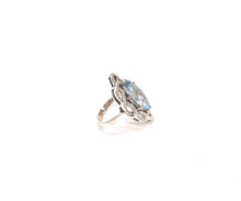 Load image into Gallery viewer, Nicky Butler SS Aqua Quartz Doublet Marquise Ribbon Ring