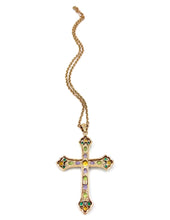 Load image into Gallery viewer, Nicky Butler Bronze Citrine Multi Gem Cross Pendant