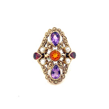 Load image into Gallery viewer, Nicky Butler Bronze Amethyst Multi Gem Ring