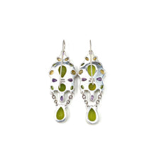 Load image into Gallery viewer, Nicky Butler SS RAJ Peri Green Chalcedony Multi Gem Earrings