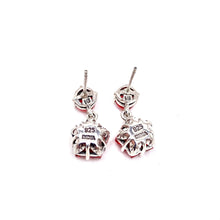 Load image into Gallery viewer, Nicky Butler SS Watermelon Quartz Star Drop Earrings
