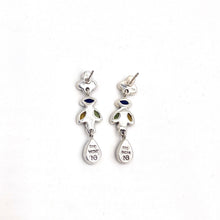 Load image into Gallery viewer, Nicky Butler SS Amethyst Multi Gem Drop Earrings