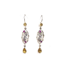 Load image into Gallery viewer, Nicky Butler SS Citrine Multi Gem Drop Earrings