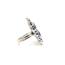 Load image into Gallery viewer, Nicky Butler SS Lapis Lazuli Multi Gem Openwork Ring