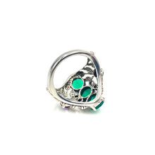 Load image into Gallery viewer, Nicky Butler SS Green Chalcedony Multi Gem Leaf &amp; Vine Ring