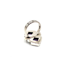 Load image into Gallery viewer, Nicky Butler SS Amethyst Multi Gem Diamond Shape Ring