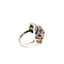 Load image into Gallery viewer, Nicky Butler SS Honey Quartz Enameled Band Ring
