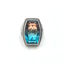 Load image into Gallery viewer, Nicky Butler SS Aqua Rose Quartz Bold Gem Ring