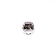 Load image into Gallery viewer, Nicky Butler SS Green Chalcedony Man in the Moon Gem Ring