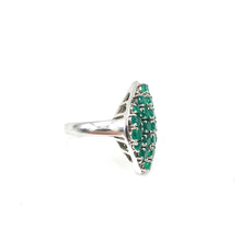Load image into Gallery viewer, Nicky Butler SS Green Chalcedony Pave Gem Ring