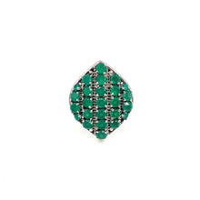 Load image into Gallery viewer, Nicky Butler SS Green Chalcedony Pave Gem Ring