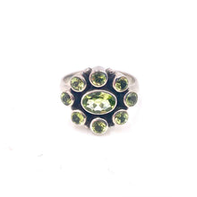 Load image into Gallery viewer, Nicky Butler SS Peridot Gemstone Flower Ring