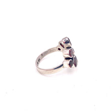 Load image into Gallery viewer, Nicky Butler SS Garnet Gemstone Flower Ring
