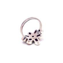 Load image into Gallery viewer, Nicky Butler SS Garnet Gemstone Flower Ring