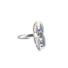 Load image into Gallery viewer, Nicky Butler SS Aqua Quartz Duo Pear Gem Ring