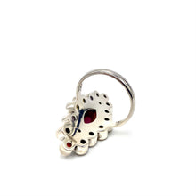 Load image into Gallery viewer, Nicky Butler SS Ruby Red Corundum Multi Gem Marquise Ring