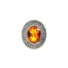 Load image into Gallery viewer, Nicky Butler SS Honey Quartz Bold Oval Gem Ring