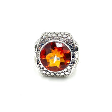 Load image into Gallery viewer, Nicky Butler SS Honey Quartz Round Gem Ring