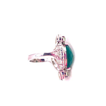Load image into Gallery viewer, Nicky Butler SS Green Chalcedony Multi Gem Marquise Ring
