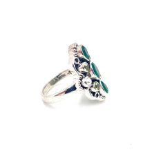 Load image into Gallery viewer, Nicky Butler SS Green Chalcedony Multi Gem Scroll Ring