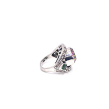 Load image into Gallery viewer, Nicky Butler SS Mystique Quartz Multi Gem East West Ring