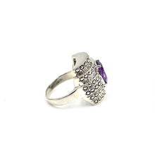 Load image into Gallery viewer, Nicky Butler SS Amethyst Gemstone Barrel Ring