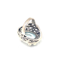 Load image into Gallery viewer, Nicky Butler SS Aqua Quartz Multi Gem Pear Ring